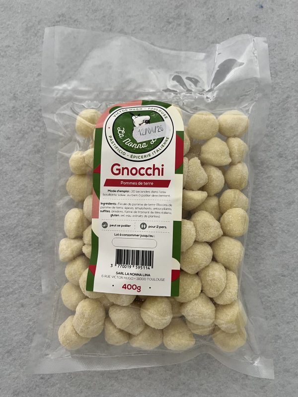 Gnochi Frais Pâtes fraîches & gnocchi artisanaux – 400g (Toulouse)