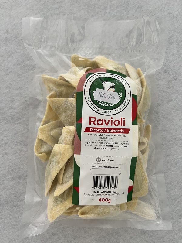 Ravioli Frais Pâtes fraîches & gnocchi artisanaux – 400g (Toulouse)