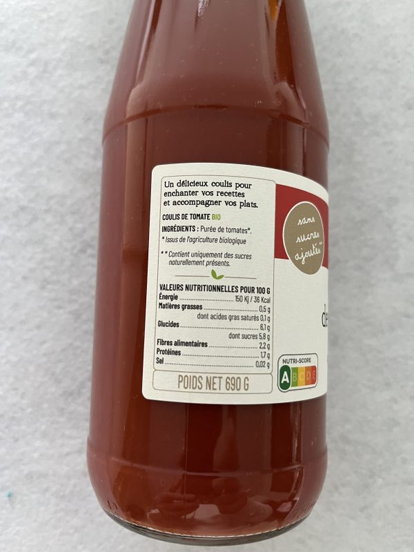 Coulis de tomate BIO 2 Coulis de tomate BIO – 690 g