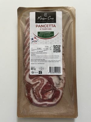Pancetta de l’Aveyron – 80g (8 tranches)