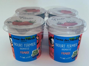 Yaourts fermiers plusieurs saveurs – La Ferme des Tilleuls Montauban (x4)