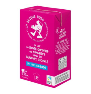Lait demi-écrémé UHT La Brique Rose — 6 x 1 L