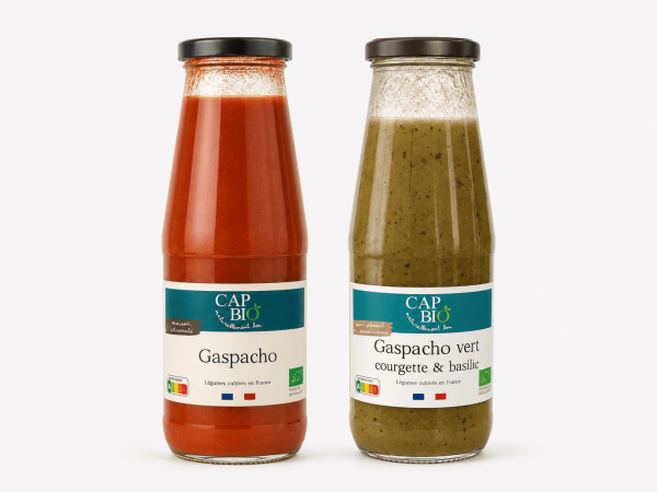 Gaspacho 2 Gaspacho bio Cap Bio – Rouge ou vert