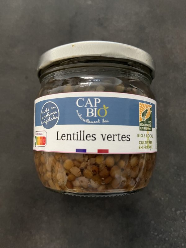 Lentilles vertes bio au naturel — Cap Bio