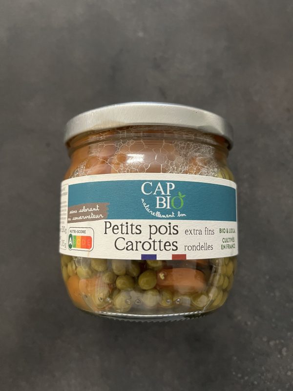 Petit pois carotte Petits pois extra fins & carottes bio — Cap Bio