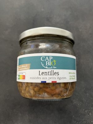 Lentilles cuisinées aux petits légumes bio — Cap Bio