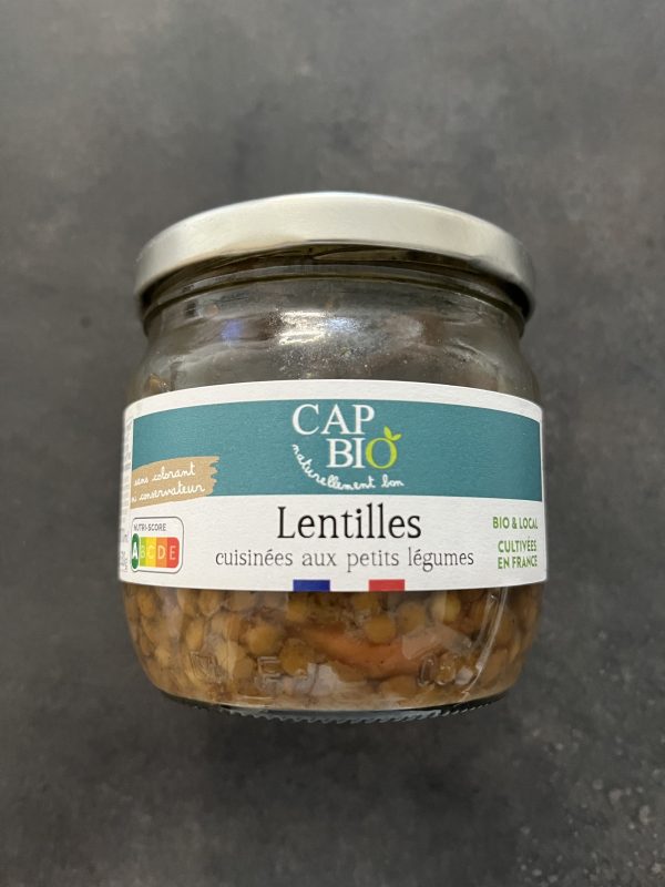 Lentilles cuisinées aux petits légumes bio — Cap Bio
